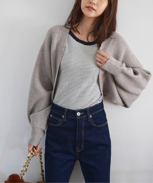 FREE'S MART（フリーズマート）の「◆ボレロニットカーディガン（ニット/セーター・レディース・ホワイト/ブラック/ピンク/グレー/パープル・FREE）」の14枚目の写真