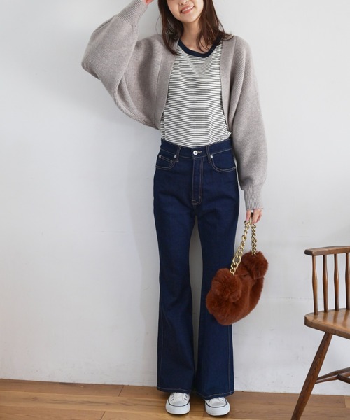 FREE'S MART（フリーズマート）の「◆ボレロニットカーディガン（ニット/セーター・レディース・ホワイト/ブラック/ピンク/グレー/パープル・FREE）」の19枚目の写真