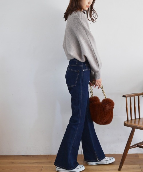 FREE'S MART（フリーズマート）の「◆ボレロニットカーディガン（ニット/セーター・レディース・ホワイト/ブラック/ピンク/グレー/パープル・FREE）」の10枚目の写真