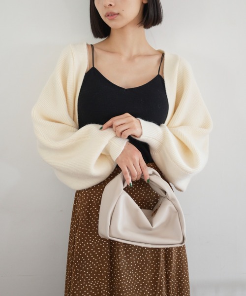 FREE'S MART（フリーズマート）の「◆ボレロニットカーディガン（ニット/セーター・レディース・ホワイト/ブラック/ピンク/グレー/パープル・FREE）」の21枚目の写真