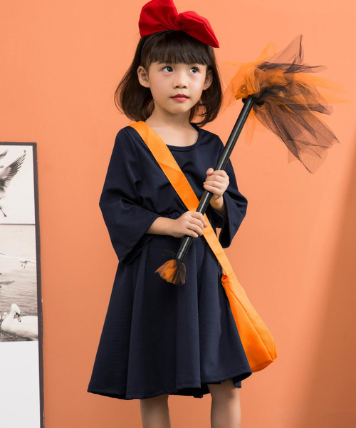 OSYAREVO(オシャレボ)の「キッズ コスプレ 魔女っ子(コスチューム/パーティーグッズ・キッズ・ネイビー・120/130/110/100/140/150)」の2枚目の写真