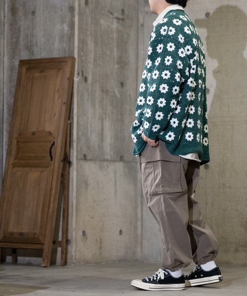 JOHN'S CLOSET（ジョンズクローゼット）の「【3】ポリ撥水 ストレッチ バルーンカーゴパンツ（カーゴパンツ・メンズ・カーキ/ベージュ系その他/ブラック・LARGE/X-LARGE/MEDIUM）」の15枚目の写真