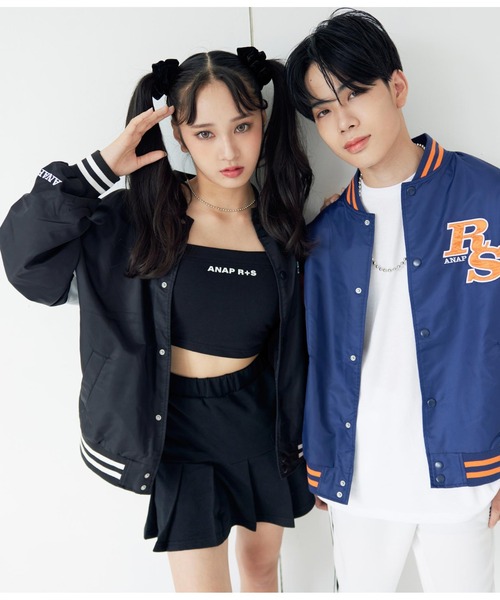 ANAP GｉRL（アナップガール）の「R+Sブラトップ（チューブトップ・キッズ・ライトグレー/ブラック・XS/M/S）」の14枚目の写真