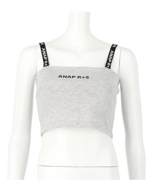 ANAP GｉRL（アナップガール）の「R+Sブラトップ（チューブトップ・キッズ・ライトグレー/ブラック・XS/M/S）」の16枚目の写真
