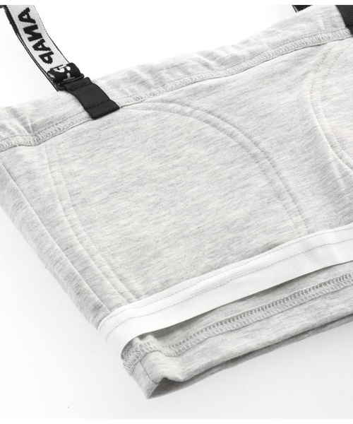 ANAP GｉRL（アナップガール）の「R+Sブラトップ（チューブトップ・キッズ・ライトグレー/ブラック・XS/M/S）」の18枚目の写真