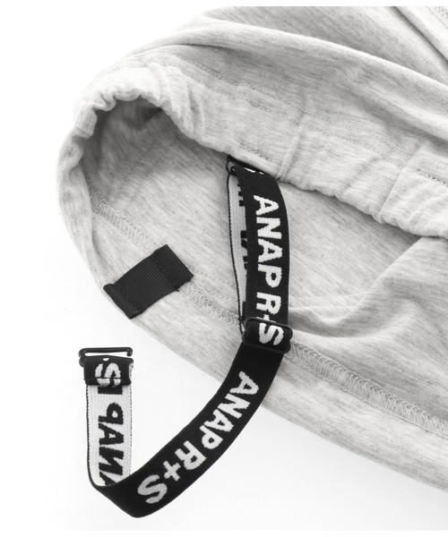 ANAP GｉRL（アナップガール）の「R+Sブラトップ（チューブトップ・キッズ・ライトグレー/ブラック・XS/M/S）」の19枚目の写真