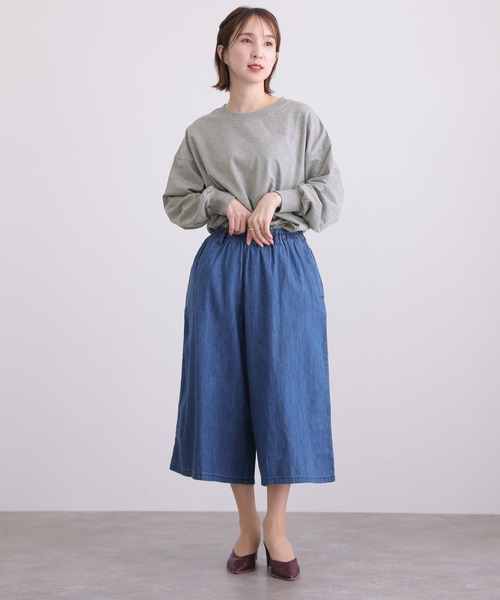 ElegChic(エレグシック)の「ミニ裏毛サイド スリット トレーナー(スウェット・レディース・チャコールグレー/杢グレー/ブラック/オフホワイト・4L~5L/LL~3L/M~L)」の20枚目の写真