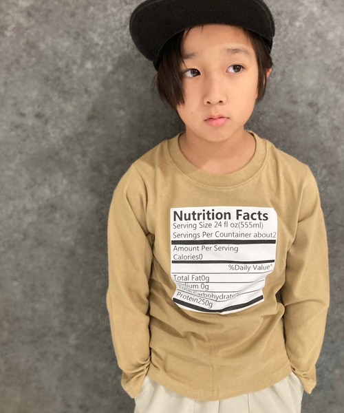 THE CASUAL(カジュアル)の「選べる20カラープリント長袖Tシャツ(Tシャツ/カットソー・キッズ・モカ/カーキ/ホワイト系/ブラック系2/ネイビー系/ブラウン/ベージュ/ホワイト系1/オフホワイト/杢グレー/ベージュ系/ネイビー/ブラック/ブラック系3/ブルー/ホワイト系2/ベージュ系1/ブラック系1/ブラック系/ブラウン系・110cm/120cm/130cm/140cm/150cm/160cm)」の14枚目の写真