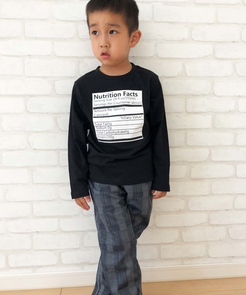 THE CASUAL(カジュアル)の「選べる20カラープリント長袖Tシャツ(Tシャツ/カットソー・キッズ・モカ/カーキ/ホワイト系/ブラック系2/ネイビー系/ブラウン/ベージュ/ホワイト系1/オフホワイト/杢グレー/ベージュ系/ネイビー/ブラック/ブラック系3/ブルー/ホワイト系2/ベージュ系1/ブラック系1/ブラック系/ブラウン系・110cm/120cm/130cm/140cm/150cm/160cm)」の22枚目の写真