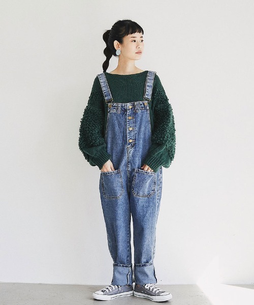 and R（アンドアール）の「ボリュームスリーブニットプルオーバー（ニット/セーター・レディース・グレー・FREE）」の3枚目の写真