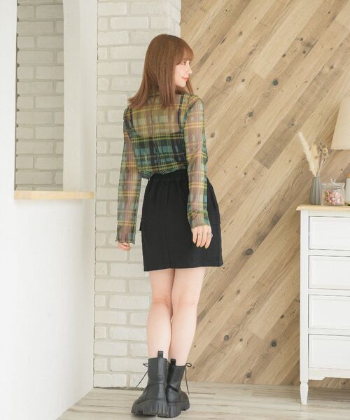 ems excite（エムズエキサイト）の「カーゴポケミニSK（スカート・レディース・ダークブラウン/グリーン/ブラック・FREE）」の7枚目の写真