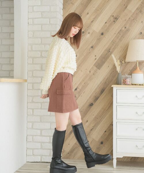 ems excite（エムズエキサイト）の「カーゴポケミニSK（スカート・レディース・ダークブラウン/グリーン/ブラック・FREE）」の16枚目の写真