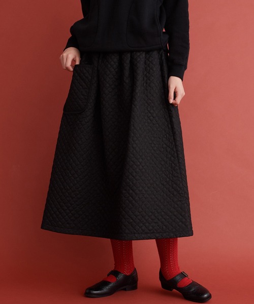 Malle(マル)の「Malle 小花キルティング スカート(スカート・レディース・マスタード/スミクロ・FREE)」の22枚目の写真