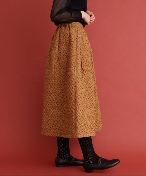 Malle(マル)の「Malle 小花キルティング スカート(スカート・レディース・マスタード/スミクロ・FREE)」の14枚目の写真