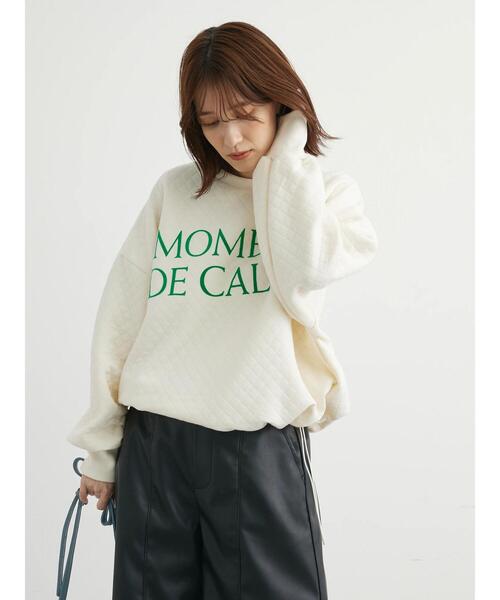 Green　Parks（グリーンパークス）の「キルティングロゴドロストプルオーバー＊（Tシャツ/カットソー・レディース・ブラック/杢グレー/ホワイト系その他2・FREE）」の21枚目の写真