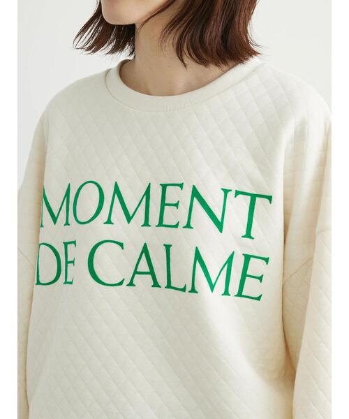 Green　Parks（グリーンパークス）の「キルティングロゴドロストプルオーバー＊（Tシャツ/カットソー・レディース・ブラック/杢グレー/ホワイト系その他2・FREE）」の18枚目の写真