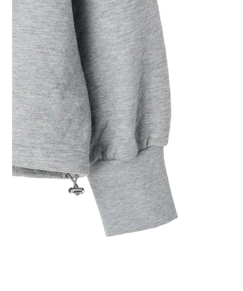 Green　Parks（グリーンパークス）の「キルティングロゴドロストプルオーバー＊（Tシャツ/カットソー・レディース・ブラック/杢グレー/ホワイト系その他2・FREE）」の12枚目の写真