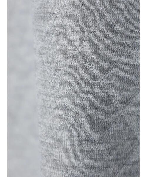 Green　Parks（グリーンパークス）の「キルティングロゴドロストプルオーバー＊（Tシャツ/カットソー・レディース・ブラック/杢グレー/ホワイト系その他2・FREE）」の7枚目の写真