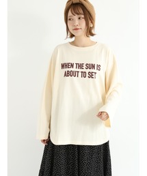 Samansa Mos2 | ゆるロゴロンT(Tシャツ/カットソー)