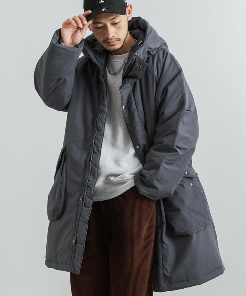 Audience（オーディエンス）の「60/40クロス 中綿 M-90 ミリタリーモッズコート オーバーサイズ AUD7156（モッズコート・メンズ・ブラック/オリーブ/グレー/ブラウン/ブルーグレー・M/L/XL）」の4枚目の写真