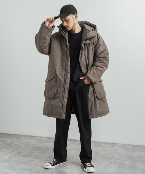 Audience（オーディエンス）の「60/40クロス 中綿 M-90 ミリタリーモッズコート オーバーサイズ AUD7156（モッズコート・メンズ・ブラック/オリーブ/グレー/ブラウン/ブルーグレー・M/L/XL）」の10枚目の写真