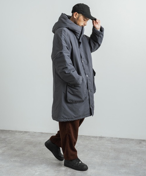 Audience（オーディエンス）の「60/40クロス 中綿 M-90 ミリタリーモッズコート オーバーサイズ AUD7156（モッズコート・メンズ・ブラック/オリーブ/グレー/ブラウン/ブルーグレー・M/L/XL）」の13枚目の写真