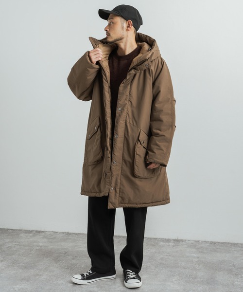 Audience（オーディエンス）の「60/40クロス 中綿 M-90 ミリタリーモッズコート オーバーサイズ AUD7156（モッズコート・メンズ・ブラック/オリーブ/グレー/ブラウン/ブルーグレー・M/L/XL）」の16枚目の写真