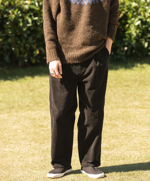 ITEMS URBANRESEARCH（アイテムズ アーバンリサーチ）の「サンドブラストコーデュロイ パンツ（その他パンツ・メンズ・チャコールグレー/ブラウン・MEDIUM/LARGE）」の2枚目の写真