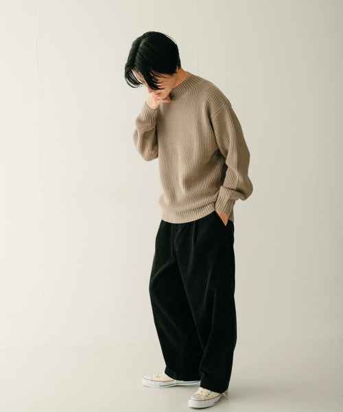 ITEMS URBANRESEARCH（アイテムズ アーバンリサーチ）の「サンドブラストコーデュロイ パンツ（その他パンツ・メンズ・チャコールグレー/ブラウン・MEDIUM/LARGE）」の5枚目の写真