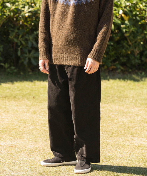 ITEMS URBANRESEARCH（アイテムズ アーバンリサーチ）の「サンドブラストコーデュロイ パンツ（その他パンツ・メンズ・チャコールグレー/ブラウン・MEDIUM/LARGE）」の8枚目の写真