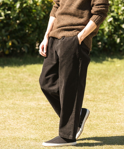 ITEMS URBANRESEARCH（アイテムズ アーバンリサーチ）の「サンドブラストコーデュロイ パンツ（その他パンツ・メンズ・チャコールグレー/ブラウン・MEDIUM/LARGE）」の10枚目の写真