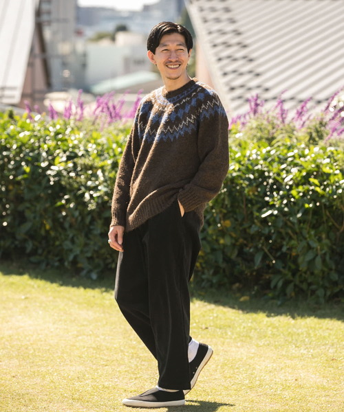 ITEMS URBANRESEARCH（アイテムズ アーバンリサーチ）の「サンドブラストコーデュロイ パンツ（その他パンツ・メンズ・チャコールグレー/ブラウン・MEDIUM/LARGE）」の13枚目の写真