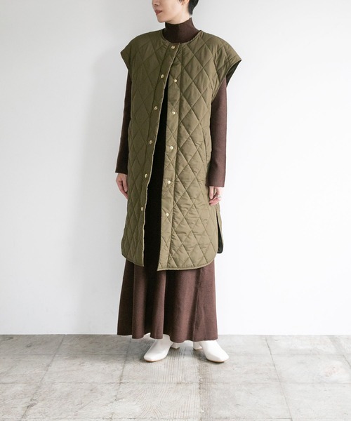 LEPSIM（レプシィム）の「【FOR I SERIES】キルティングベスト　174690（ダウンベスト・レディース・ブラック/カーキ・SMALL）」の3枚目の写真