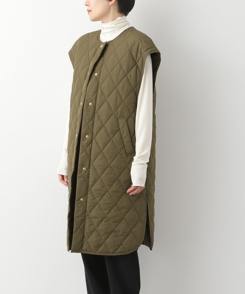 LEPSIM（レプシィム）の「【FOR I SERIES】キルティングベスト　174690（ダウンベスト・レディース・ブラック/カーキ・SMALL）」の7枚目の写真
