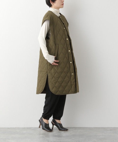 LEPSIM（レプシィム）の「【FOR I SERIES】キルティングベスト　174690（ダウンベスト・レディース・ブラック/カーキ・SMALL）」の17枚目の写真