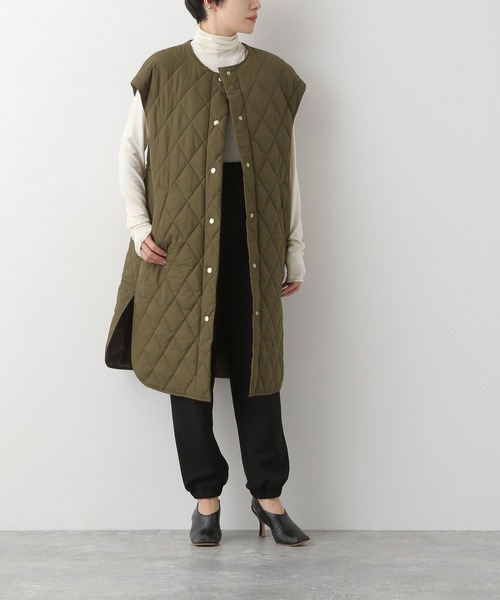 LEPSIM（レプシィム）の「【FOR I SERIES】キルティングベスト　174690（ダウンベスト・レディース・ブラック/カーキ・SMALL）」の21枚目の写真