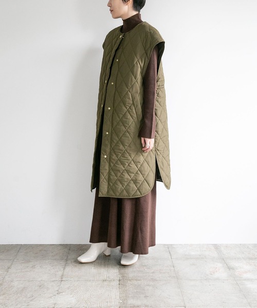 LEPSIM（レプシィム）の「【FOR I SERIES】キルティングベスト　174690（ダウンベスト・レディース・ブラック/カーキ・SMALL）」の14枚目の写真