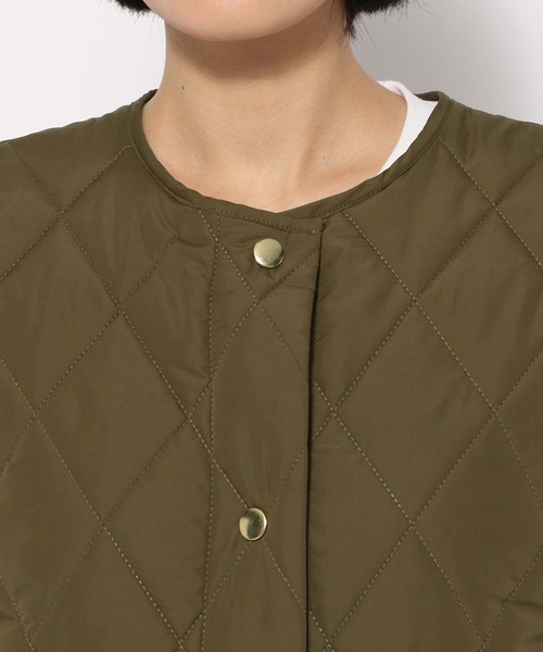 LEPSIM（レプシィム）の「【FOR I SERIES】キルティングベスト　174690（ダウンベスト・レディース・ブラック/カーキ・SMALL）」の19枚目の写真