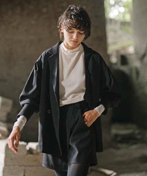 WILLFULLY（ウィルフリー）の「wrap design half fake skirt PT（その他パンツ・レディース・ブラック/チャコール・FREE）」の18枚目の写真