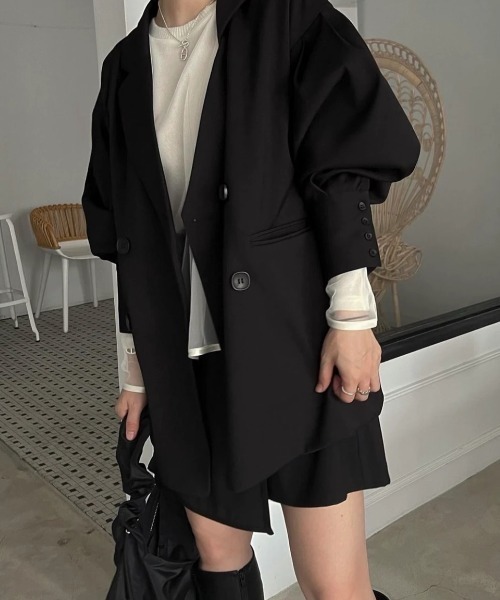 WILLFULLY（ウィルフリー）の「wrap design half fake skirt PT（その他パンツ・レディース・ブラック/チャコール・FREE）」の12枚目の写真