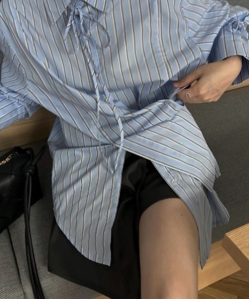 WILLFULLY（ウィルフリー）の「wrap design half fake skirt PT（その他パンツ・レディース・ブラック/チャコール・FREE）」の7枚目の写真