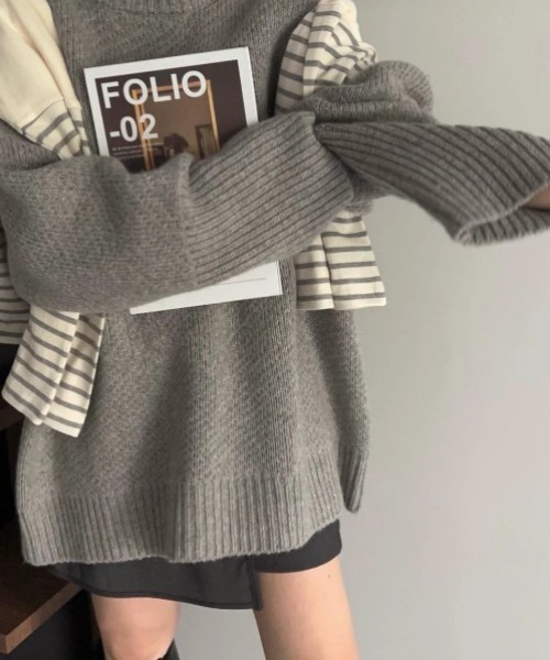 WILLFULLY（ウィルフリー）の「wrap design half fake skirt PT（その他パンツ・レディース・ブラック/チャコール・FREE）」の20枚目の写真