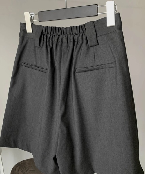 WILLFULLY（ウィルフリー）の「wrap design half fake skirt PT（その他パンツ・レディース・ブラック/チャコール・FREE）」の5枚目の写真