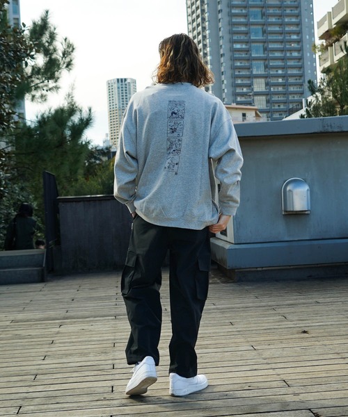 ELEMENT（エレメント）の「【直営店限定】ELEMENT メンズ KAMOCHILL GO CREW トレーナー 【2022年秋冬モデル】/エレメントバックプリントスウェットトレーナー（スウェット・メンズ・ベージュ/グレー/ブラック・MEDIUM/LARGE/X-LARGE）」の15枚目の写真