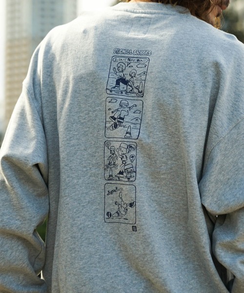 ELEMENT（エレメント）の「【直営店限定】ELEMENT メンズ KAMOCHILL GO CREW トレーナー 【2022年秋冬モデル】/エレメントバックプリントスウェットトレーナー（スウェット・メンズ・ベージュ/グレー/ブラック・MEDIUM/LARGE/X-LARGE）」の16枚目の写真