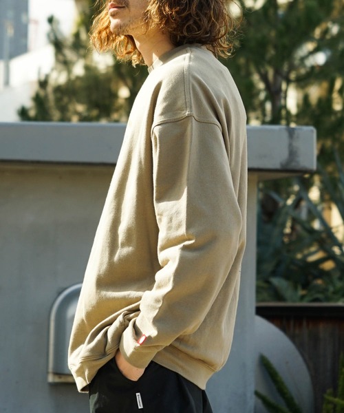 ELEMENT（エレメント）の「【直営店限定】ELEMENT メンズ KAMOCHILL GO CREW トレーナー 【2022年秋冬モデル】/エレメントバックプリントスウェットトレーナー（スウェット・メンズ・ベージュ/グレー/ブラック・MEDIUM/LARGE/X-LARGE）」の22枚目の写真