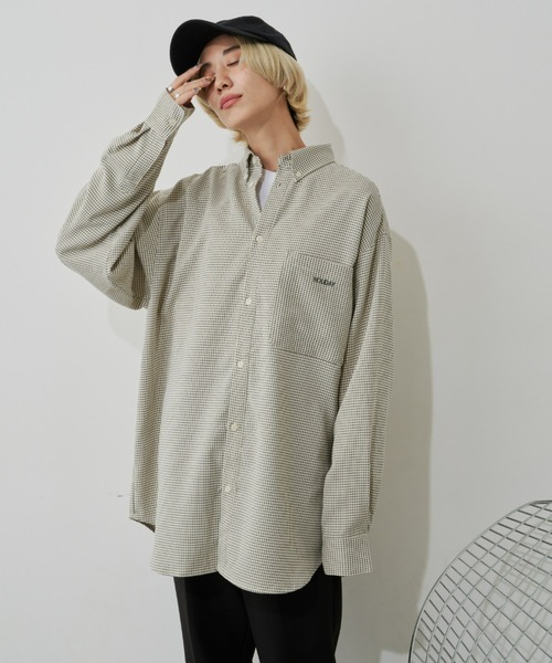 Auntie Rosa Holiday（アンティローザホリデー）の「ボタンダウンオーバーサイズシャツ（シャツ/ブラウス・レディース・ブルー/ブラック/チェック/アイボリー/ブラック系その他/ストライプ・FREE）」の17枚目の写真