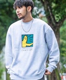 （What it isNt）ART BY MARKGONZALES（ワットイットイズント）の「『(What it isNt) ART BY MARK GONZALES/アートバイマークゴンザレス』フロントBOX刺繍トレーナー（スウェット・メンズ）」