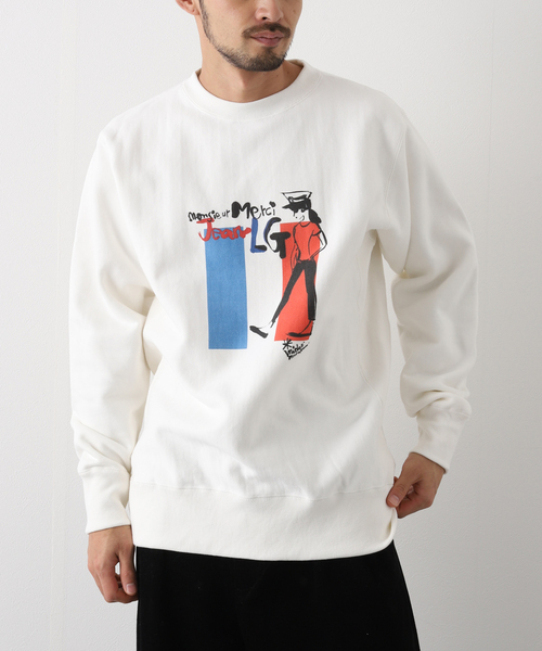 EDIFICE(エディフィス)の「【Jean-Luc Godard】メモリアル プリントスウェット(トリコ)(スウェット・メンズ・グレー/ホワイト系その他・MEDIUM/LARGE)」の2枚目の写真