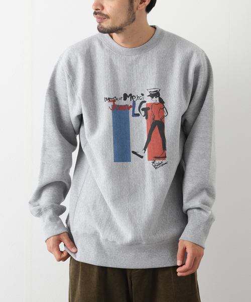 EDIFICE(エディフィス)の「【Jean-Luc Godard】メモリアル プリントスウェット(トリコ)(スウェット・メンズ・グレー/ホワイト系その他・MEDIUM/LARGE)」の1枚目の写真
